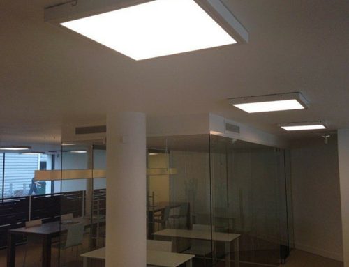 Square LED panels construction